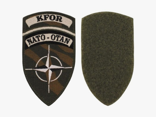 NATO-Klettabzeichen "KFOR" - Tarnfarbe