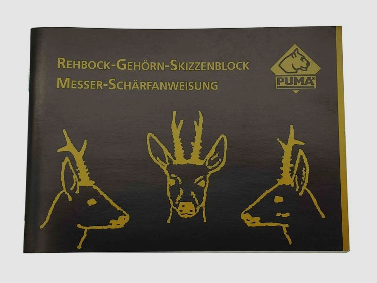Puma Rehbock-Gehörn-Skizzenblock & Schärfanweisung
