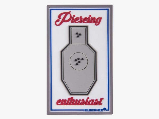 HELIKON-TEX PVC MORALE PATCH PIERCING ENTHUSIAST WEISS
