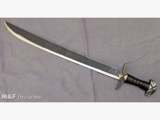 Fantasy Schwert "Kriegerschwert rustikal ", Stahl, ohne Scheide,