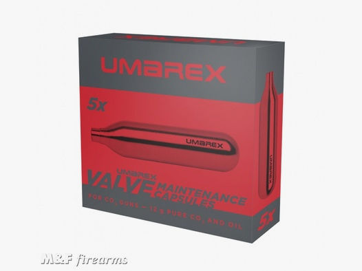 Umarex 12G Co2 Wartungskapseln 5 Stück in Schachtel Valve Maintenance Capsules