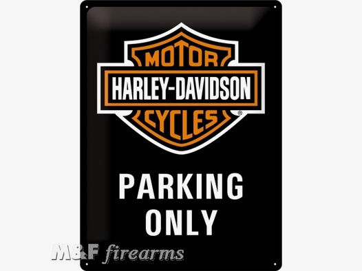 Harley-Davidson "Parking Only" Blechschild 30x40cm von Nostalgic-Art