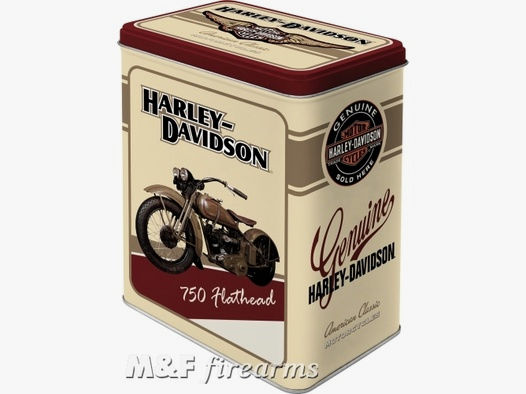 Harley-Davidson "Flathead" Vorratsdose L ca. 14x10x20cm von Nostalgic-Art