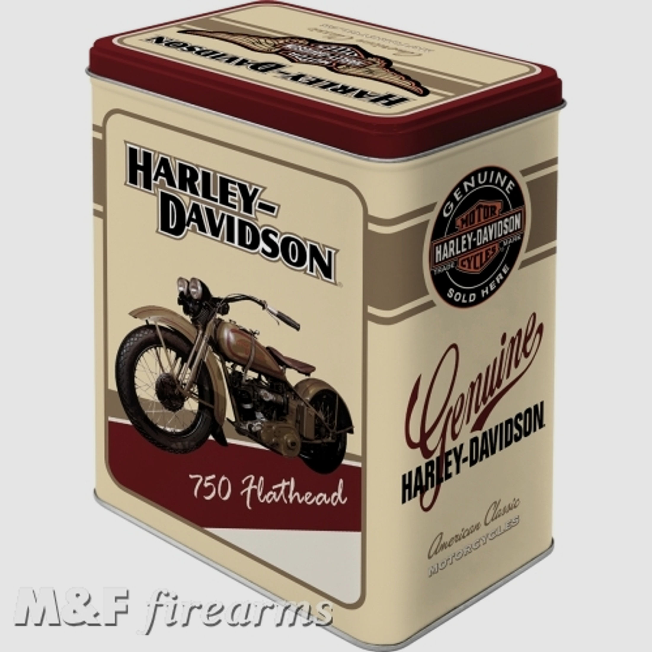 Harley-Davidson "Flathead" Vorratsdose L ca. 14x10x20cm von Nostalgic-Art