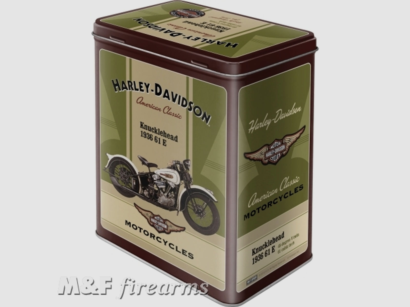 Harley-Davidson "Knucklehead" Vorratsdose L ca. 14x10x20cm von Nostalgic-Art