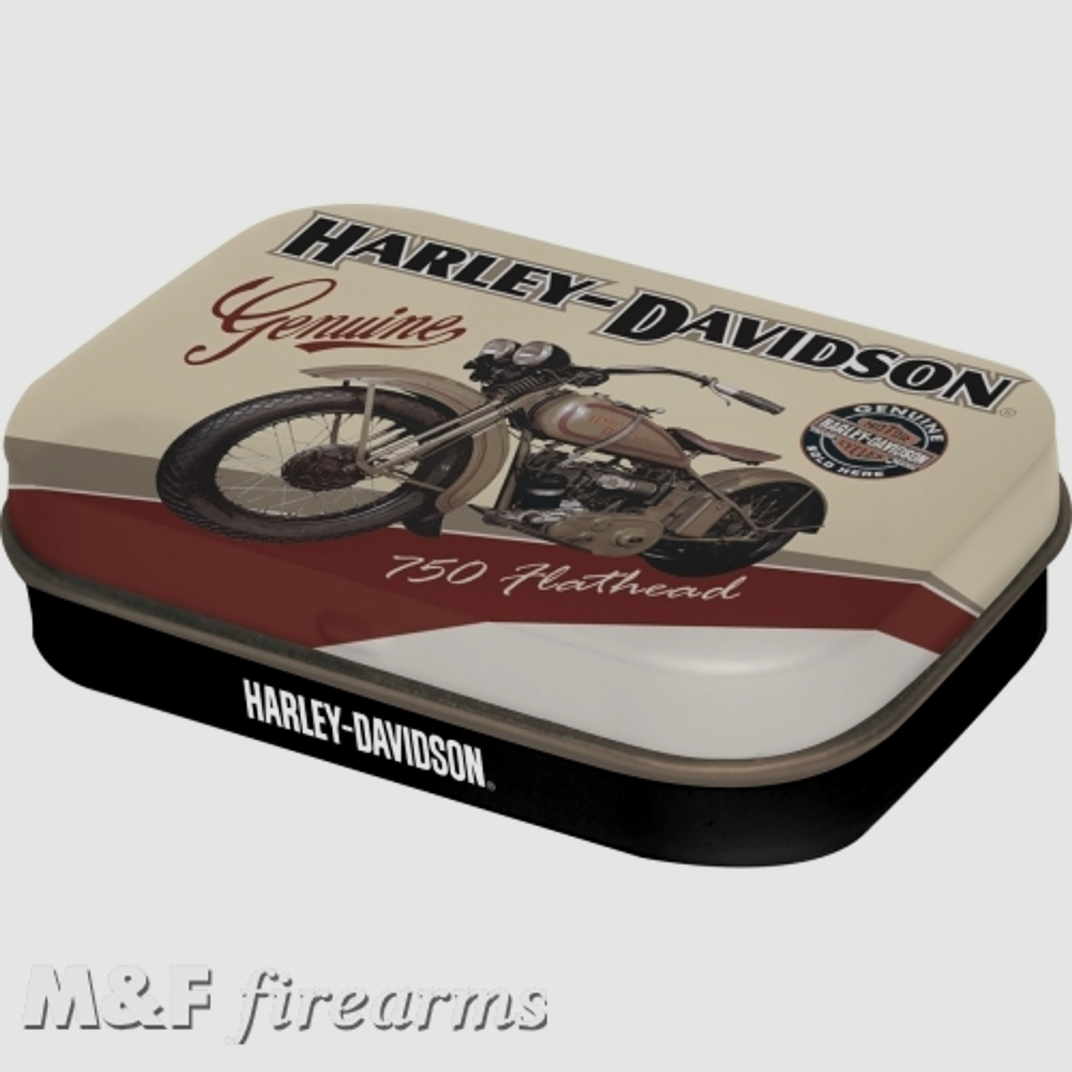 Harley-Davidson "Flathead" Pillendose ca. 6x4x2cm von Nostalgic-Art