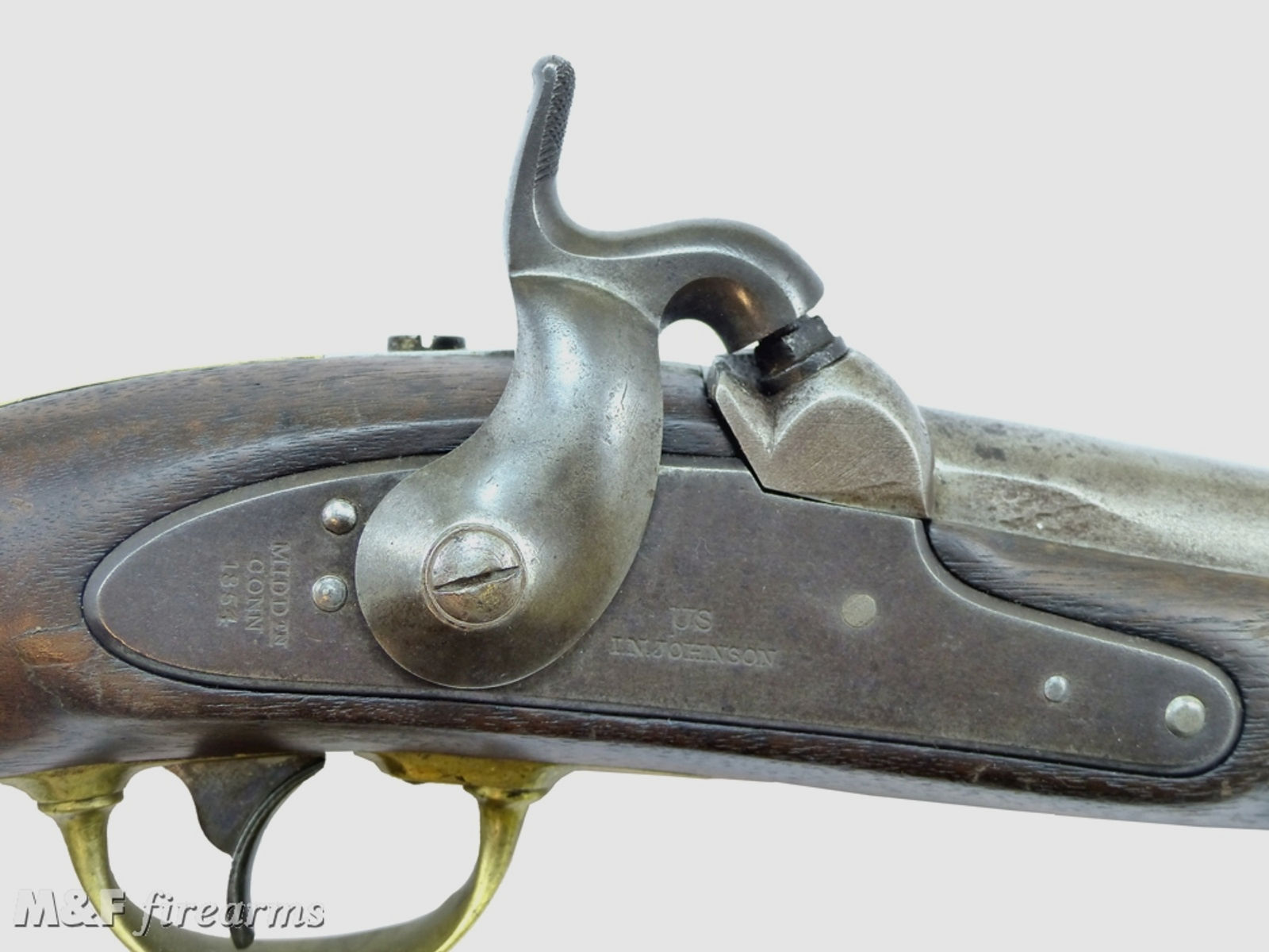 U.S. Perkussions- Pistole M 1842 Hersteller I.N. Johnson Kaliber .54 glatt