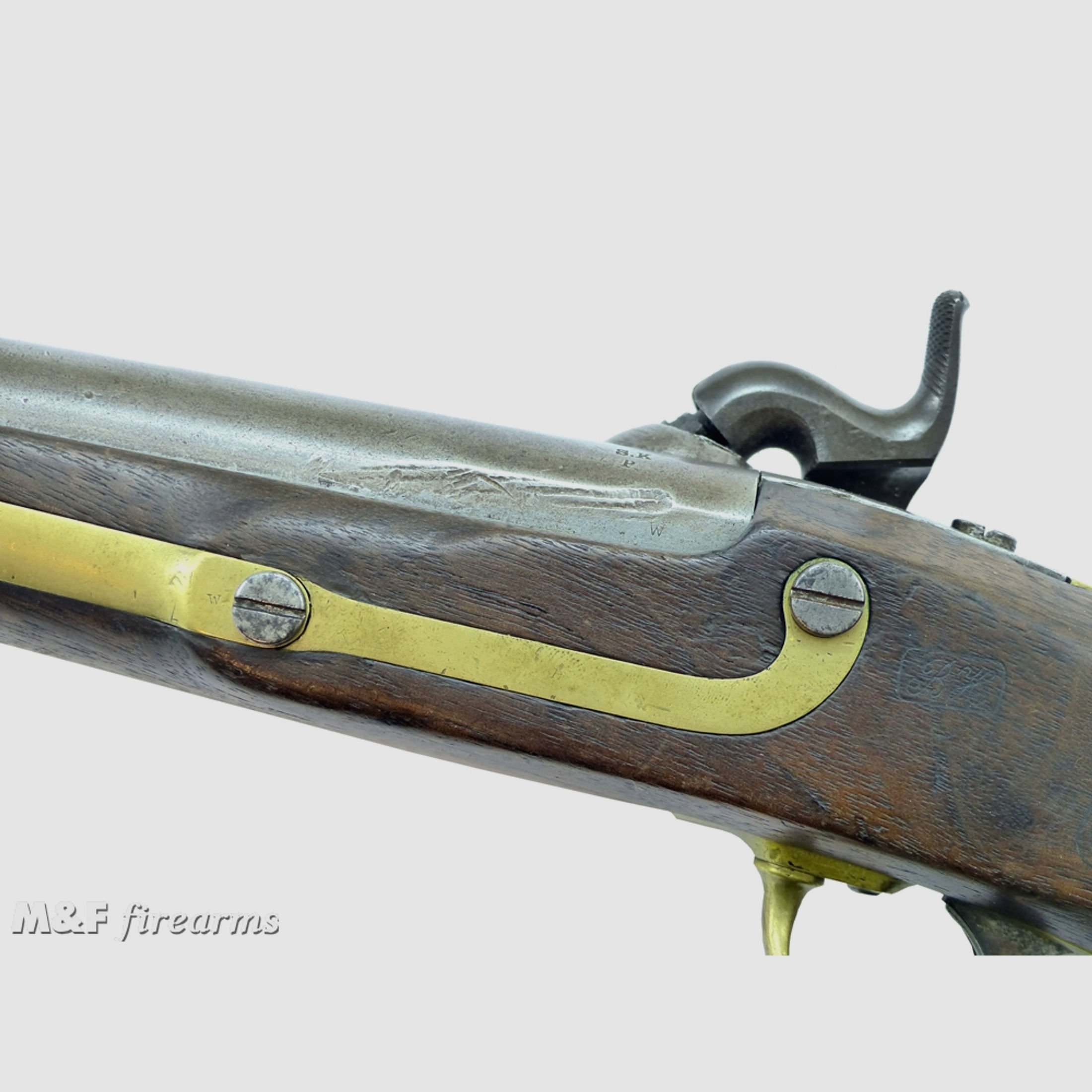 U.S. Perkussions- Pistole M 1842 Hersteller I.N. Johnson Kaliber .54 glatt