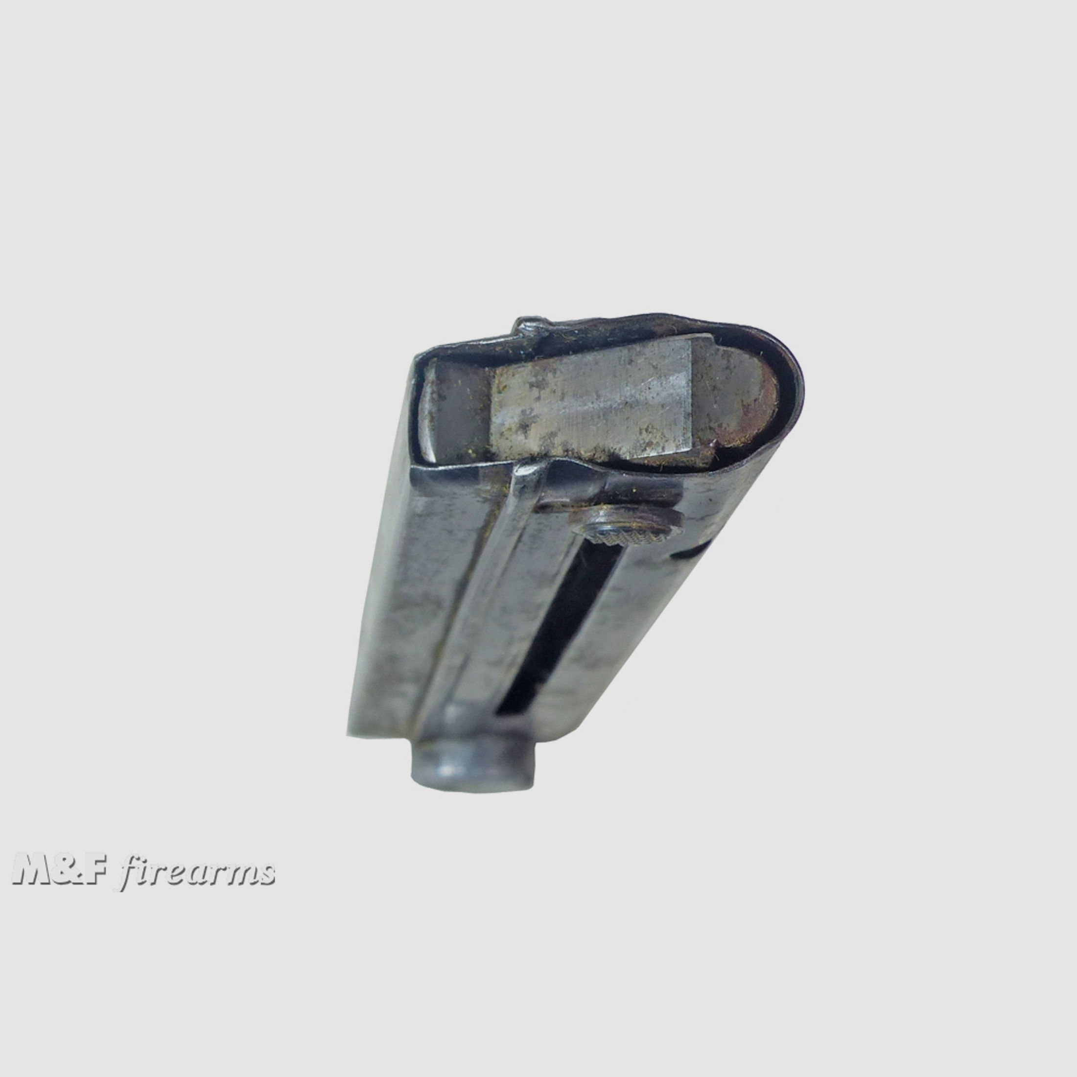 Deutsches Wehrmachts- Magazin für Pistole Luger P.08 #4314 h WaA 63 Hersteller Mauser/Oberndorf