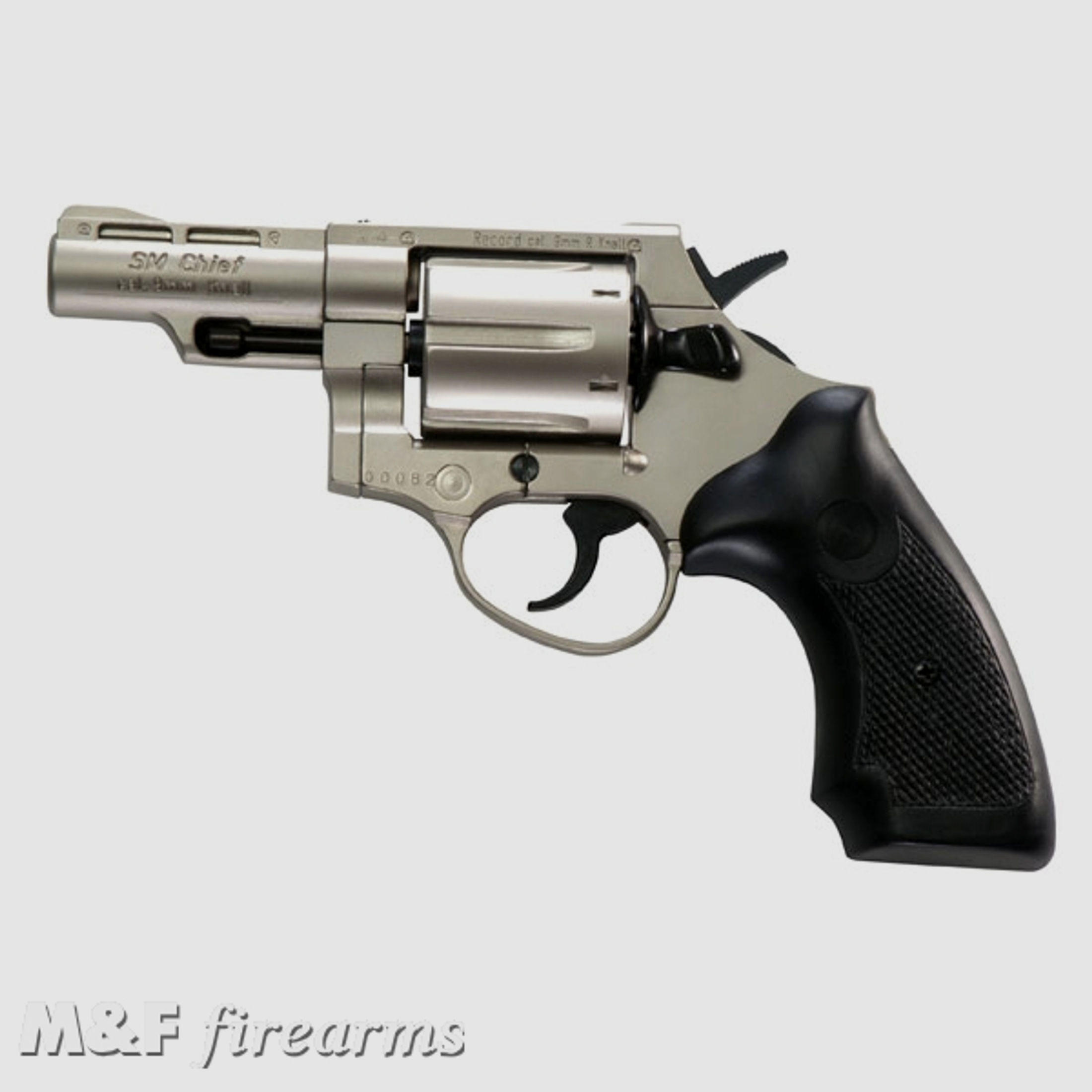 Record Firearms Chief 3" Schreckschuss Revolver Kaliber 9 mm R.Knall (.380 Knall) metal-plate OUT OF PRODUCTION