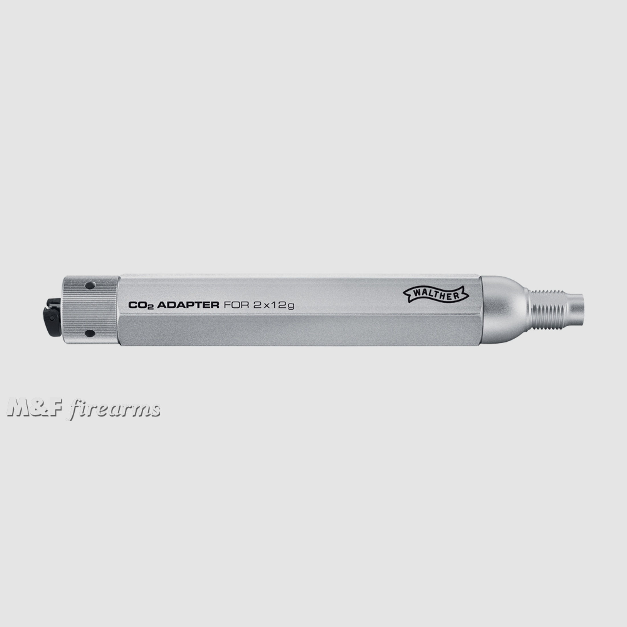 Umarex Walther Co2-Adapter für 2x 12 g Co2- Kapsel inkl. 8 Co2-Kapseln