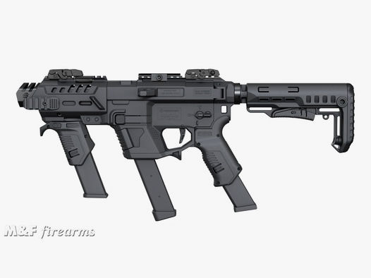 Recover Tactical Karabiner Conversion Kit P-IX+ AR-Plattform für diverse GLOCK-Pistolen schwarz