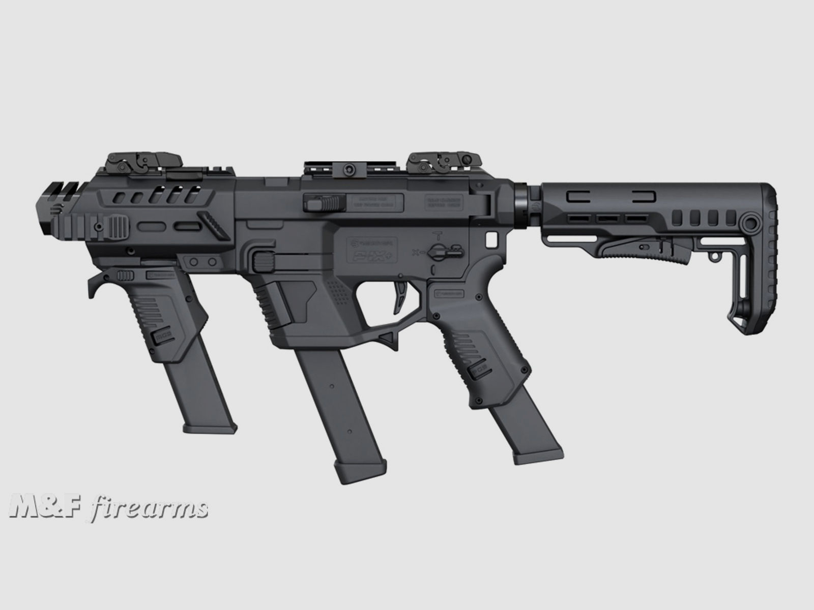 Recover Tactical Karabiner Conversion Kit P-IX+ AR-Plattform für diverse GLOCK-Pistolen schwarz