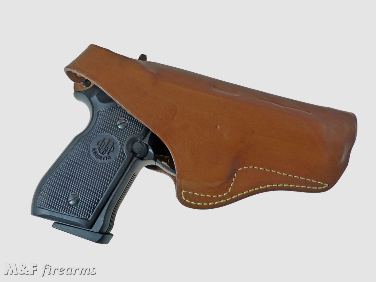 RADAR Lederholster für Beretta Pistole 92F passend auch für Luftdruck- Airsoft- und Schreckschussvarianten