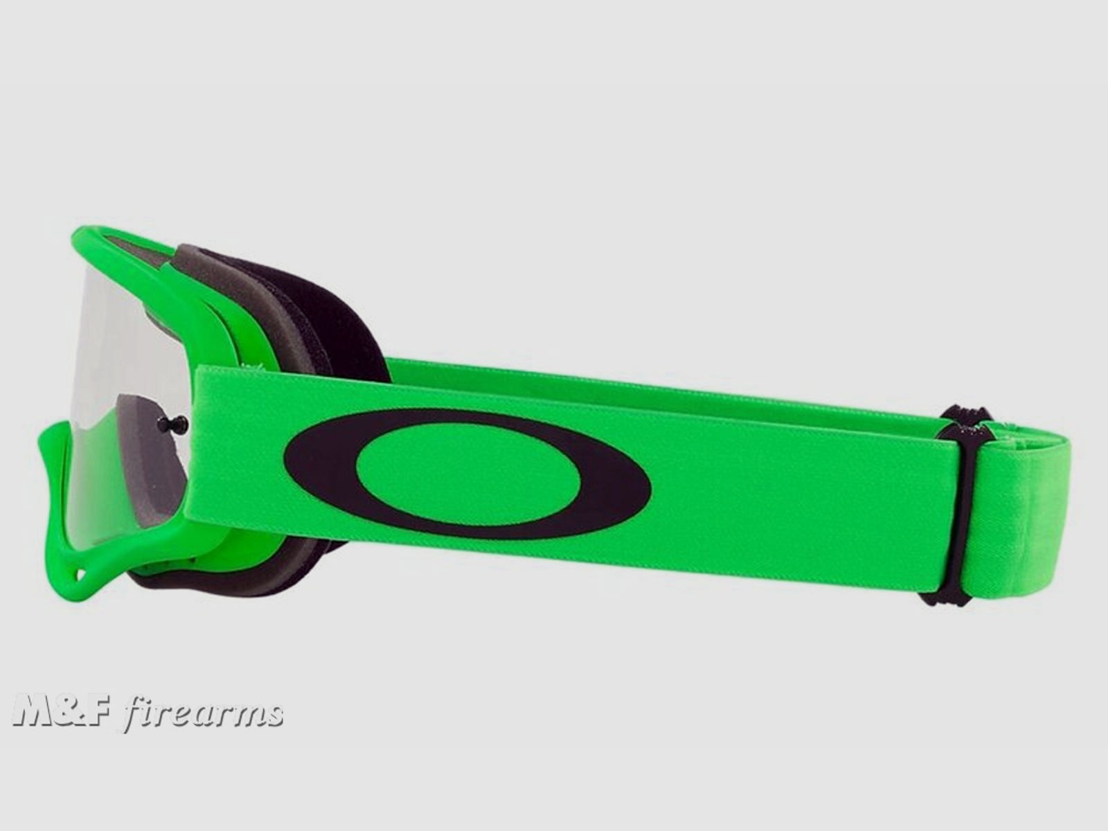 OAKLEY O Frame MX-Schutzbrille Moto-Grün mit klarer Scheibe