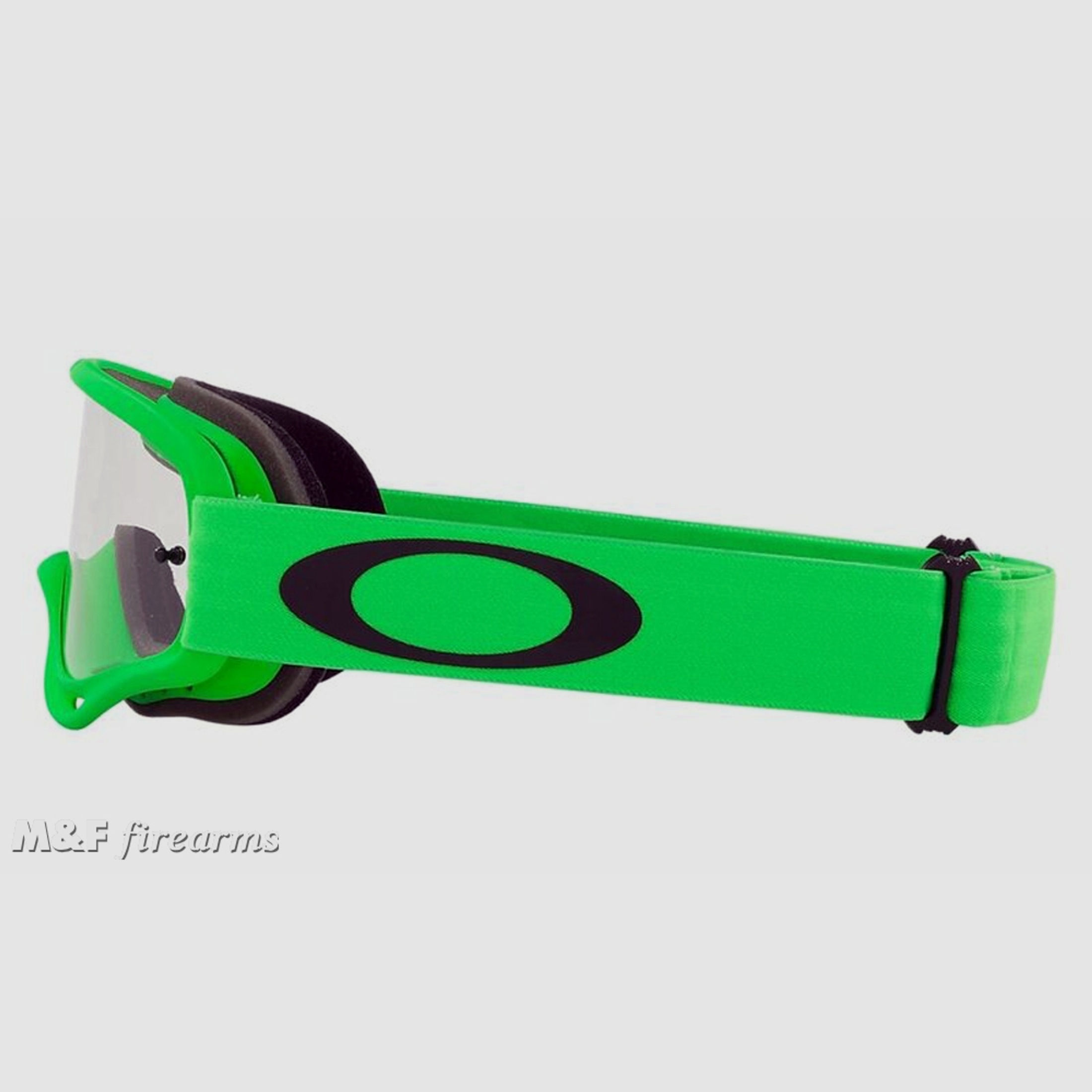 OAKLEY O Frame MX-Schutzbrille Moto-Grün mit klarer Scheibe