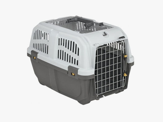 Wouapy Hunde- und Katzen-Transportbox Grau