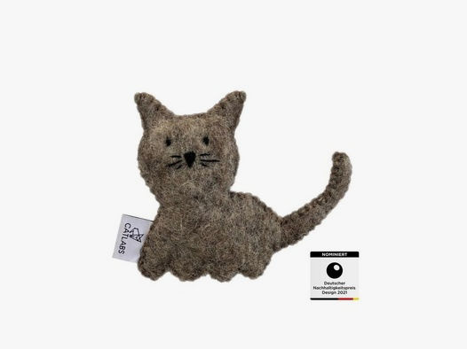 CATLABS Katzenspielzeug Kuschelige Katze mit Katzenminze