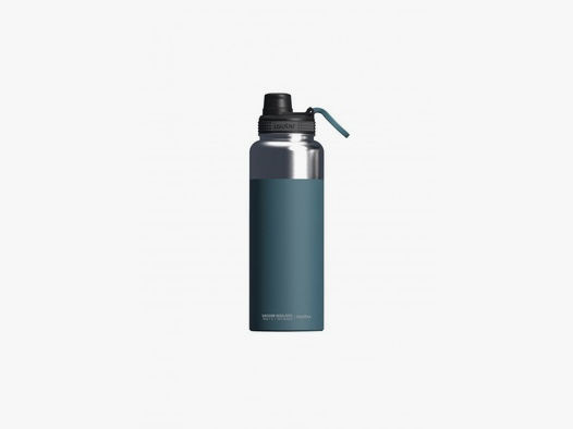 Asobu - Mighty Alpine Flask - isolierte Edelstahl Outdoorflasche 1,2 Liter Blau