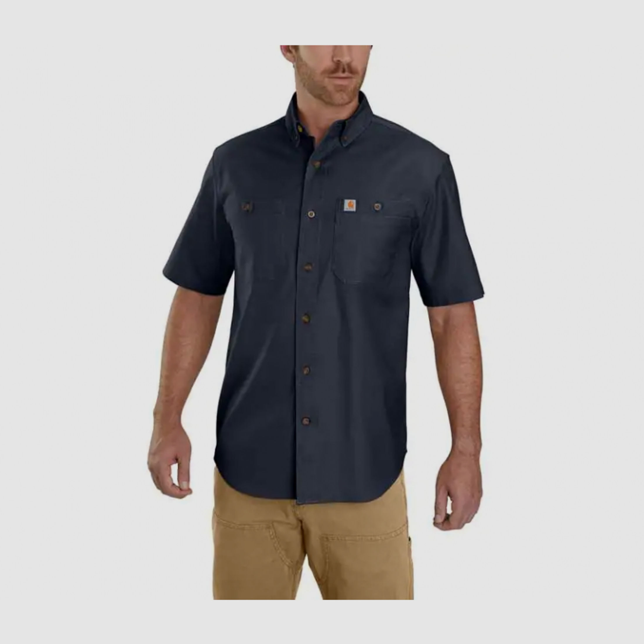 Carhartt Herren T-Shirt Rigby Solid Khaki M