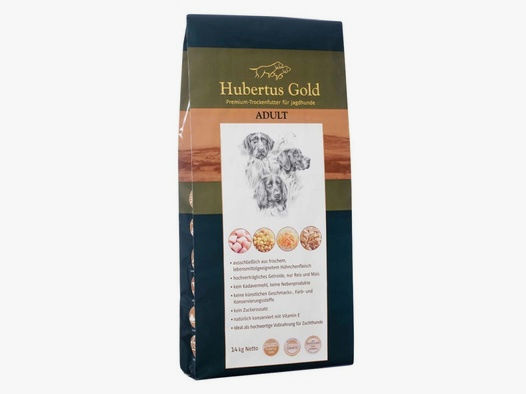 Hubertus Gold Premium-Trockenvollkost 14kg Jagd Performance