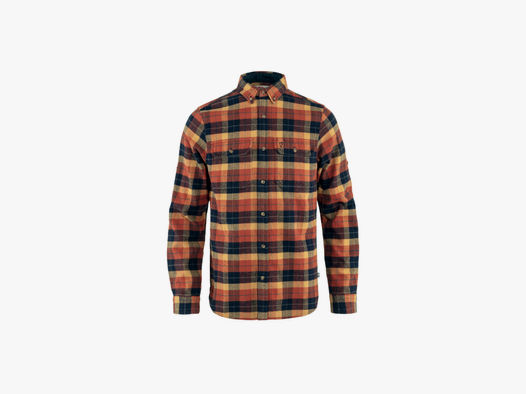 Fjällräven Herren Singi Heavy Flannel Shirt Autumn Olivgrün-Dunkelblau XL