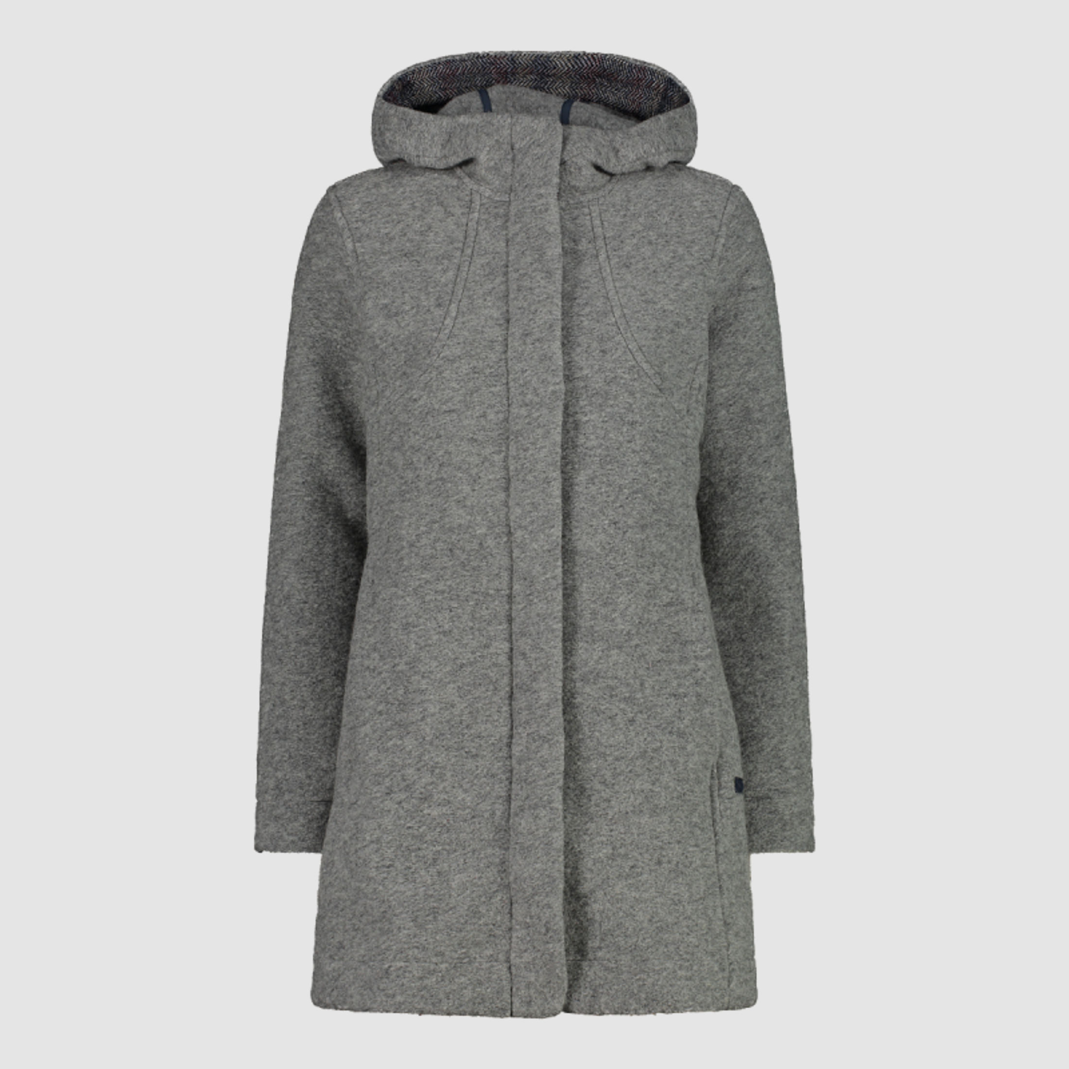 CMP Damen Jacke Coat Fix Hood Grau 36