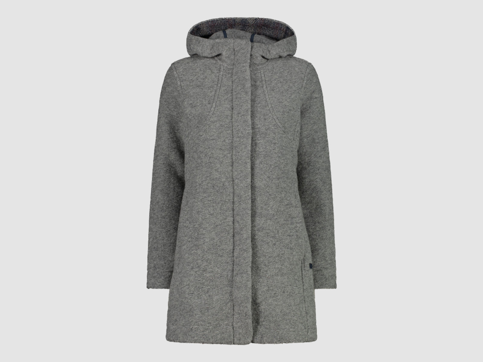 CMP Damen Jacke Coat Fix Hood Grau 44