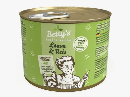 Betty`s Landhausküche Hundefutter Lamm & Reis 1x 200g