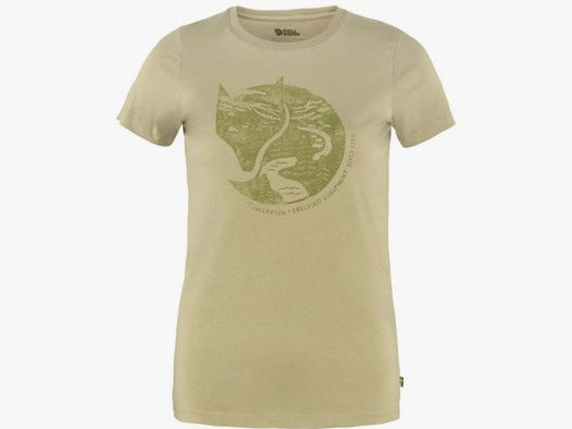Fjällräven Damen T-Shirt Arctic Fox Print Sand Stein XS