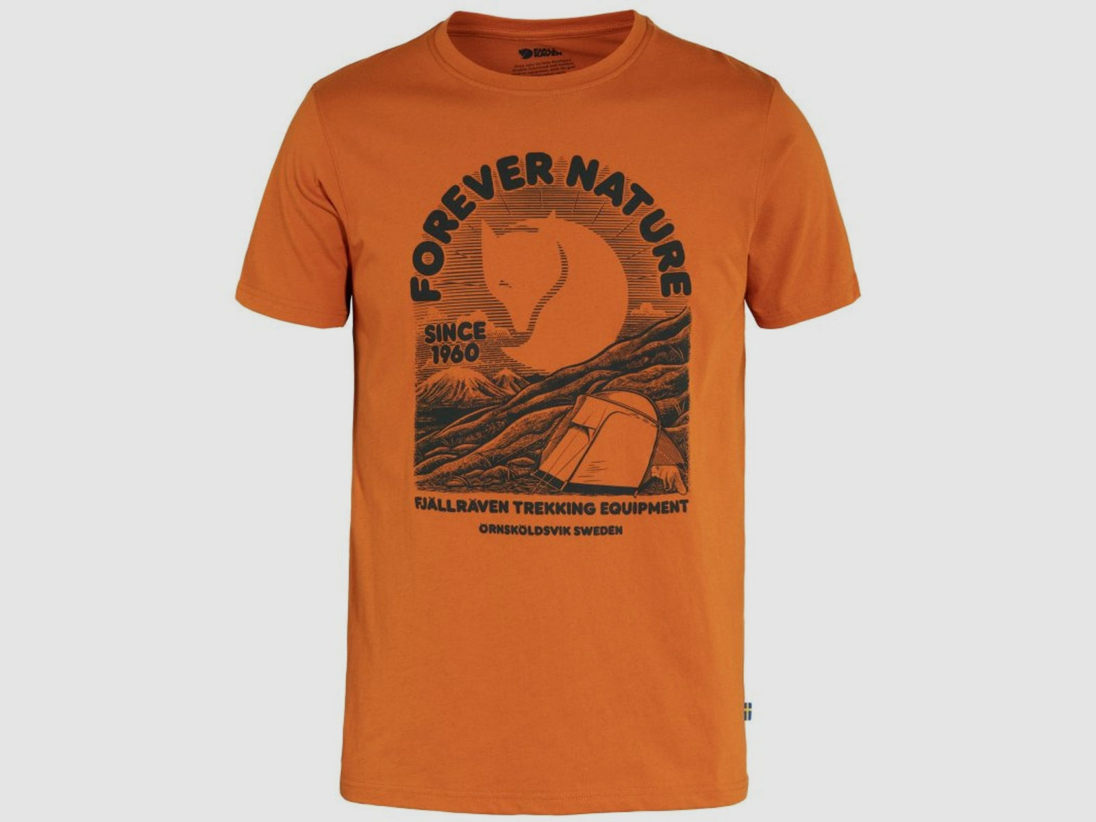 Fjällräven Herren T-Shirt Equipment Sunset Orange S