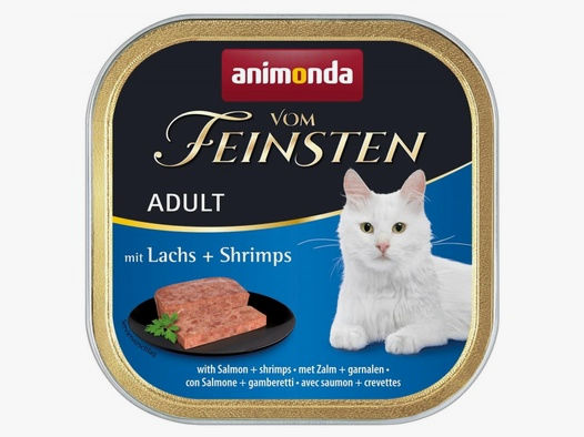 Animonda Katzen Nassfutter Vom Feinsten Adult mit Lachs + Shrimps 100 g