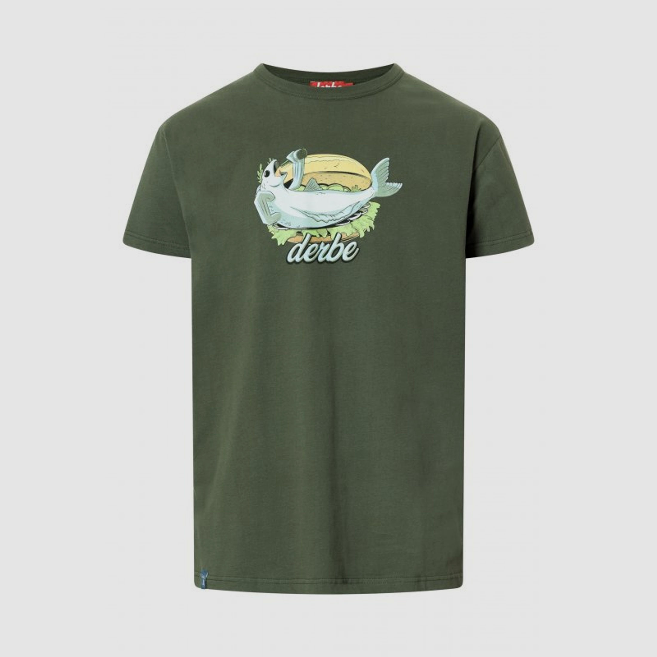 Derbe Herren T-Shirt Fishking Kombu Green M