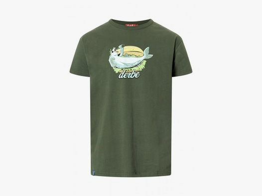 Derbe Herren T-Shirt Fishking Kombu Green L