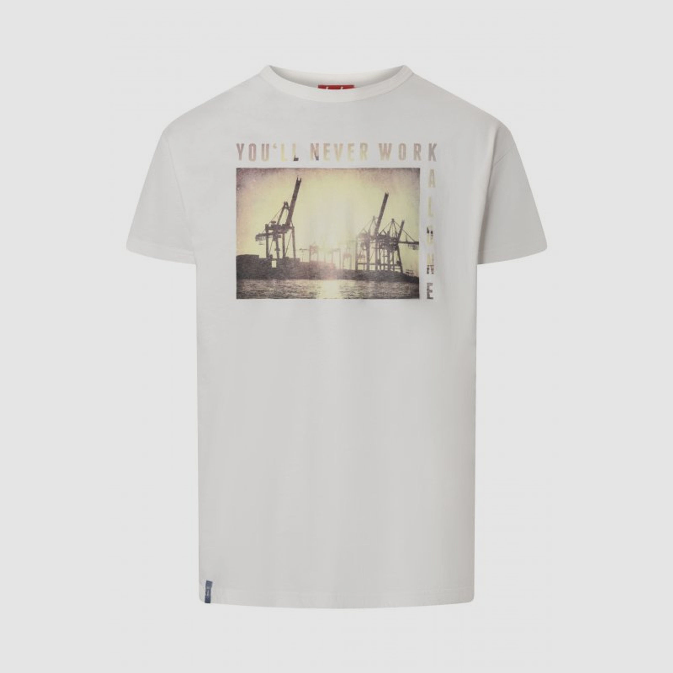 Derbe Herren T-Shirt Hafen Off White XXL