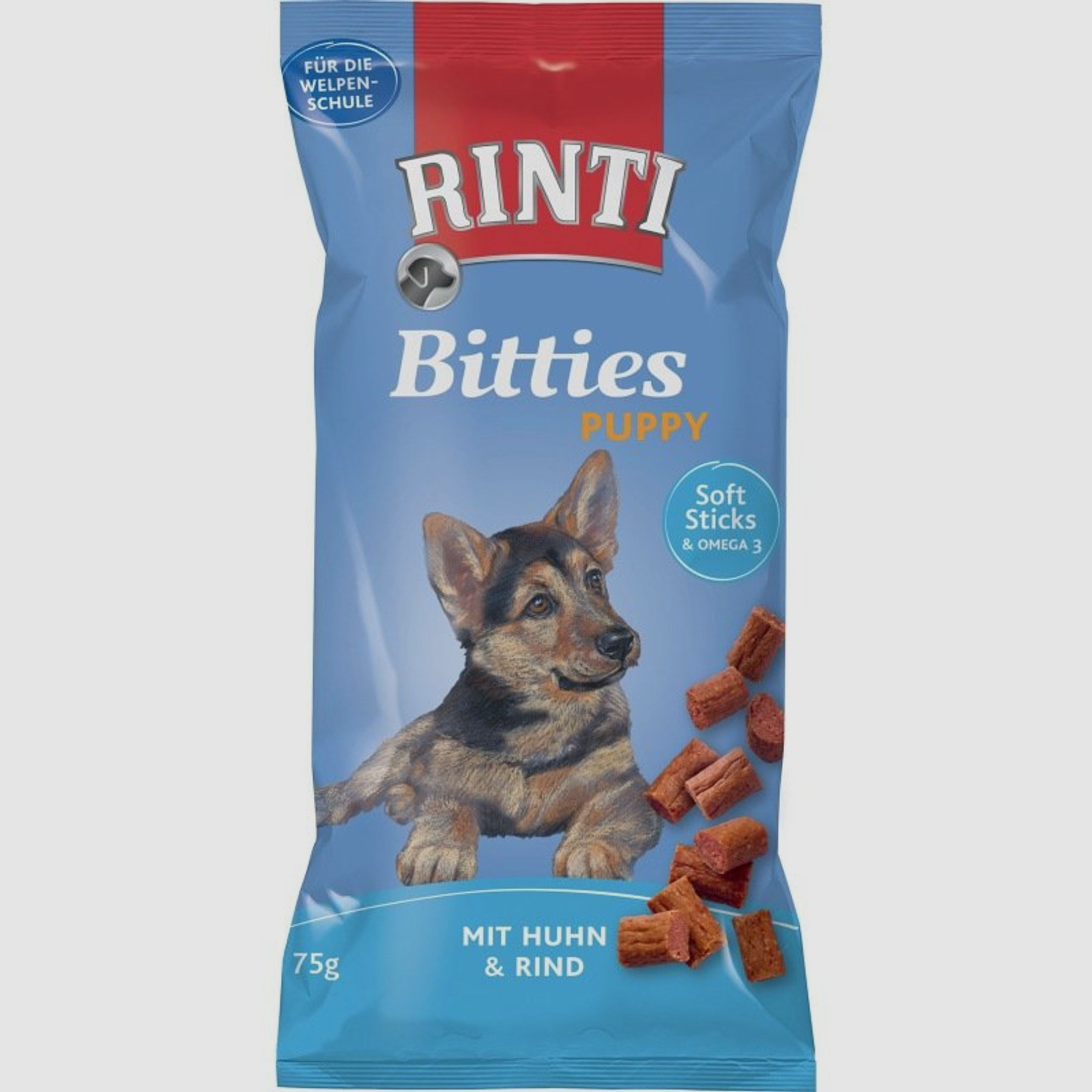 Rinti Hunde Snacks Beutel Bitties Puppy Huhn & Rind 75g