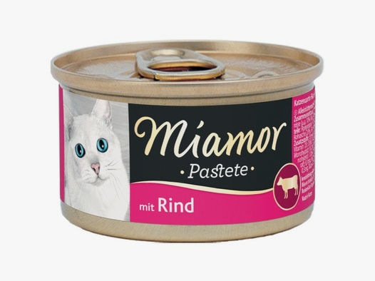 Miamor Katzen Nassfutter Dose Pastete Rind 85g