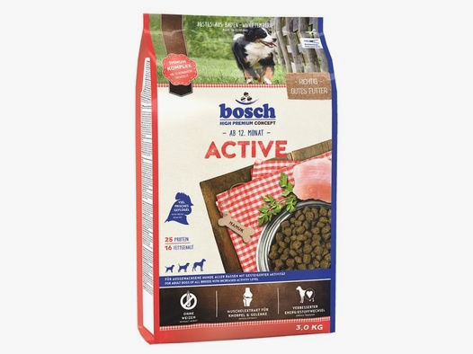 Bosch Hunde Trockenfutter Active Adult 4x3kg