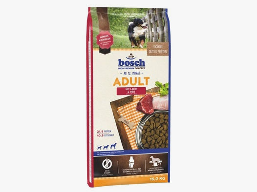 Bosch Hunde Trockenfutter Adult Lamm & Reis 15kg