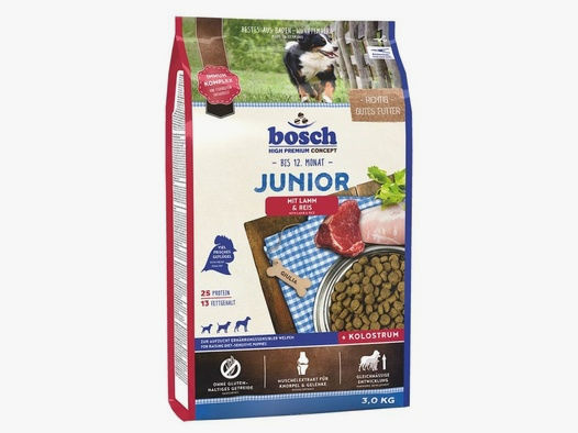 Bosch Hunde Trockenfutter Junior Lamm & Reis 3kg