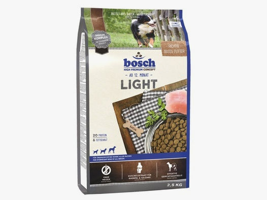 Bosch Hunde Trockenfutter Light Adult 2,5kg