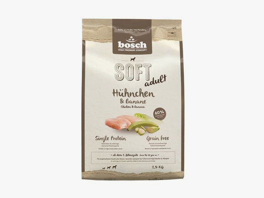 Bosch Hunde Trockenfutter HPC Soft Adult Hühnchen & Banane 2,5kg