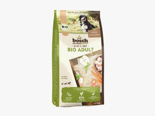 Bosch Hunde Trockenfutter Bio Adult Hühnchen & Apfel 1kg