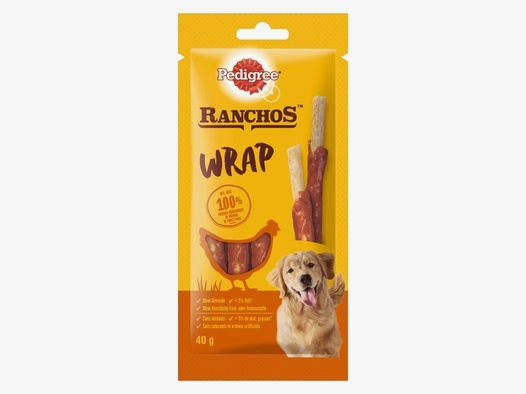 Pedigree Hunde Snack Ranchos Wrap mit Huhn 40 g
