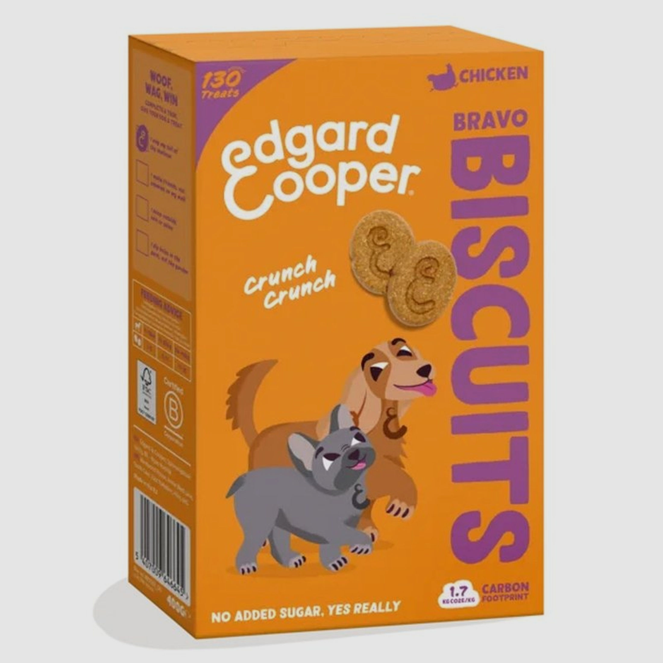 Edgard & Cooper Hundekeks Bravo Biscuits Huhn 400g