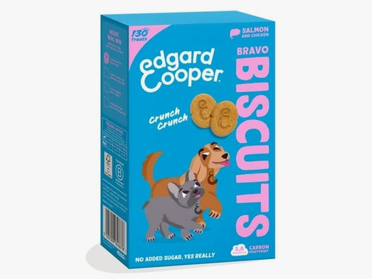 Edgard & Cooper Hundekeks Bravo Biscuits Lachs und Huhn 400g