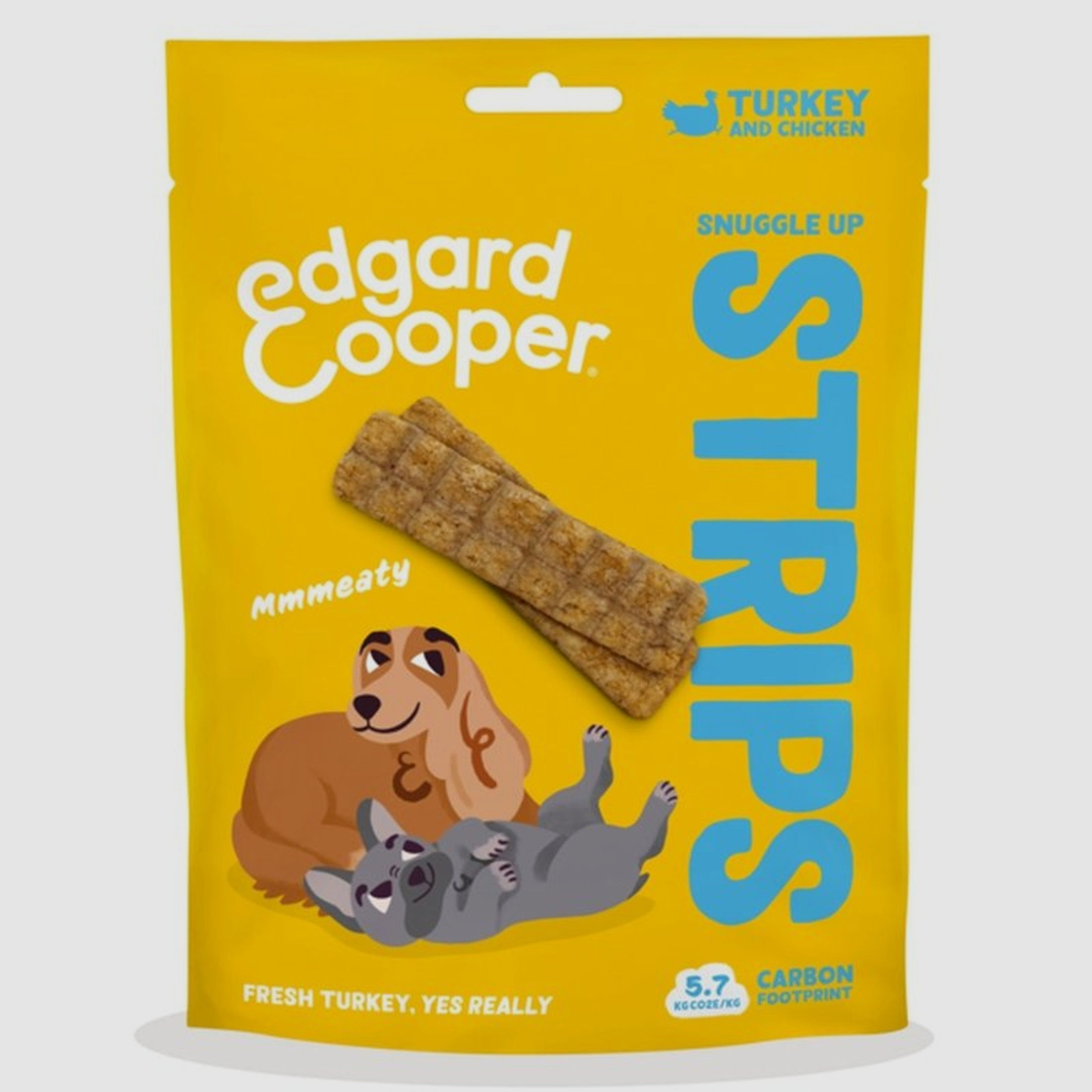 Edgard & Cooper Hundesnacks Snuggle Up Stripes Truthahn und Huhn 75g