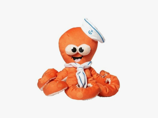 FuzzYARD Hundespielzeug Octo-Pose Sailor Squiggles Orange