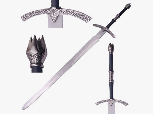 Schwert Hexenkönig mit Wandhalterung