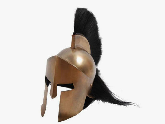 Spartaner Helm aus Stahlblech